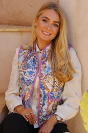 Mimi Vest | Blue Rose Paisley | Vest fra Liberté