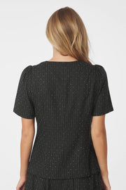 Jules B Pinstripe Blouse | Antracit | Bluse fra Neo Noir