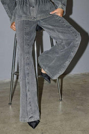 Kellan Button Jeans 41071 | Mid Grey | Bukser fra Co'couture