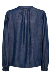 Tazzin Dow Blouse | Salute Navy | Bluse fra Mos Mosh