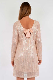 Maline Sequins Dress | Rose Gold | Kjole fra Neo Noir