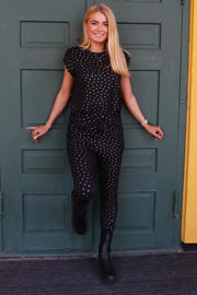 Alma Pants | Black Gold Heart | Bukser fra Liberté