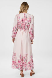 Silfi Flower Print Dress | Rose | Kjole fra Neo Noir