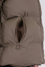 Fox C Puffer Jacket | Dark Taupe | Jakke fra Neo Noir