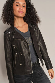 Mitchel Mol Leather Jacket  | Black | Leather fra Mos Mosh