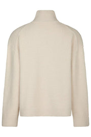 Asley Zip Knit Cardigan | Ivory | Strik fra Neo Noir