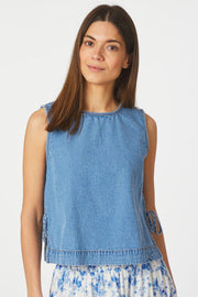 Svetlana D Top | Light Blue | Bluse fra Neo Noir