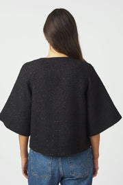 Rosella Boucle Mini Jacket | Black | Jakke fra Neo Noir