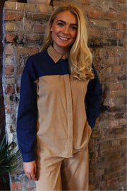 Corduroy Wide Pants | Sand | Bukser fra Liberté