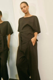 Evie Bellevue Pant Regular | Black | Bukser fra Mos Mosh