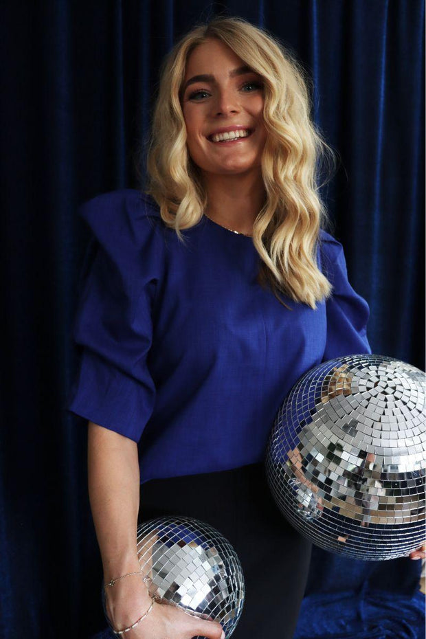 Winnie Blouse | Electric Blue | Bluse fra Liberté
