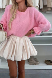 Pullover Knit N6130-1 | Pink | Strik fra Avery