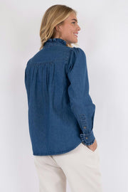 Justine Denim Shirt | Blue | Skjorte fra Neo Noir