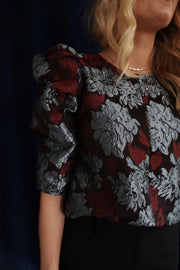 Winnie Blouse | Bordeaux Silver | Bluse fra Liberté