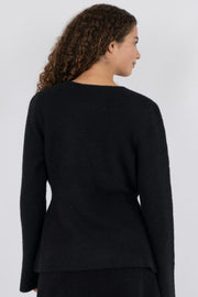 Marie Louise Knit Cardigan | Black | Cardigan fra Neo Noir