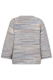 Grsclas Pullover 206237 | Star Off-White W. Baby Blue | Strik fra Freequent