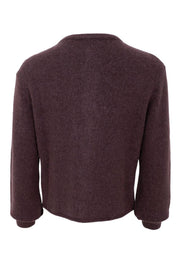 Bella Knit Cardigan | Coffee | Strik fra Black Colour