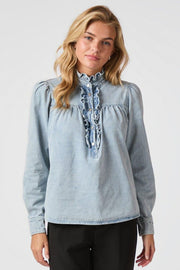 Justine Denim Shirt | Light Blue | Skjorte fra Neo Noir