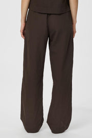Sonar Linen Pants | Dark Brown | Bukser fra Neo Noir