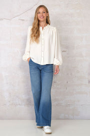 Jasmin Blouse | Off White | Bluse fra Prepair