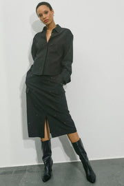 Rie Geri Shirt | Black | Skjorte fra Mos Mosh