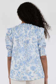 Davina Rose Field Blouse | Light Blue | Bluse fra Neo Noir