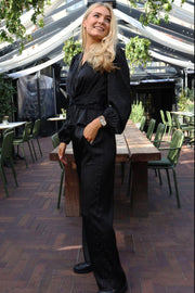 Tiki Ls Twist Blouse | Black Diamond | Bluse fra Liberté