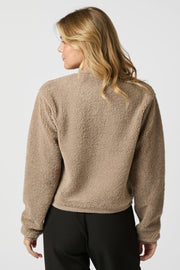 Limo Fluffy Knit Cardigan | Dark Sand | Strik fra Neo Noir