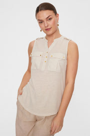 Lavina Top | Moonbeam | Tanktop fra Freequent