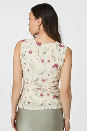 Liblana Artist Mesh Top | Creme | Bluse fra Neo Noir
