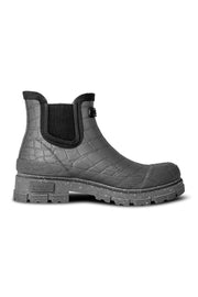 Liv Croco Waterproof WL764 |  Black | Rubber Boots fra Woden