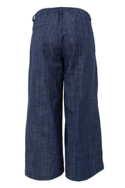 Box Culotte Pant | Navy Denim | Bukser fra Black Colour
