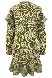 Tia Ls Frill Dress | Army | Kjole fra Liberté