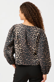 Tova Leo Blouse 164451 | Leopard | Bluse fra Neo Noir