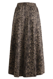 Alma Loose Skirt | Mocca Brown Lace | Rock von Liberté