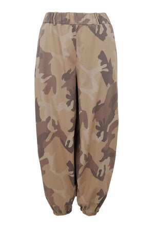 Ally Balloon Pant 41202 | Brown Camouflage | Black Colour