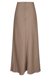 Kit Dull Sateen Skirt | Dark Taupe | Nederdel fra Neo Noir