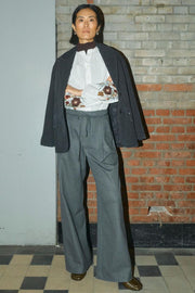 Leslie  Monrose Pant Long | Phantom | Bukser fra Mos Mosh