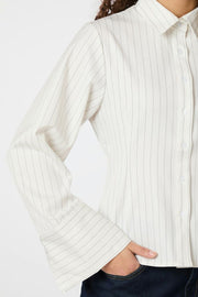 Rosa Pinstripe Shirt | White | Skjorte fra Neo Noir