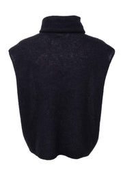 Dell Roll Neck Knit Vest | Black | Strik fra Black Colour