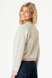 Vivia Knit Cardigan | Beige Melange | Cardigan fra Neo Noir