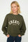 Celli O-LS Sweatshirt | Olive Night | Sweats fra Mos Mosh