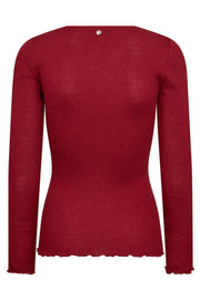 Elaine O-LS Seamless Tee | Rhythmic Red | T-shirt fra Mos Mosh