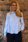 Fie Ls Frill Shirt | Light Blue | Skjorte fra Liberté
