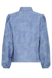 Rayl Tul Shirt | Brunnera Blue | Skjorte fra Mos Mosh