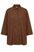 Polly Cotton Shirt | Brown | Skjorte fra Atelier C