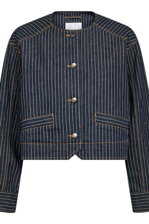 Siggacc Stripe Jacket 500006 | Denim Blue | Co'couture