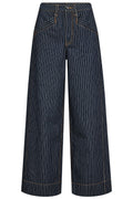 Siggacc Stripe Pant 500039 | Denim Blue | Co'couture