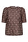 Dita Dot SS Blouse | Dark Brown | Bluse fra Co'couture