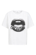 Lip Coco Box Tee | White | T-Shirt fra Co'couture